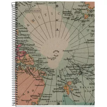 Miquelrius Nortizblock World Map Design Recycle A4 80 Sheets (Freight Delivery)