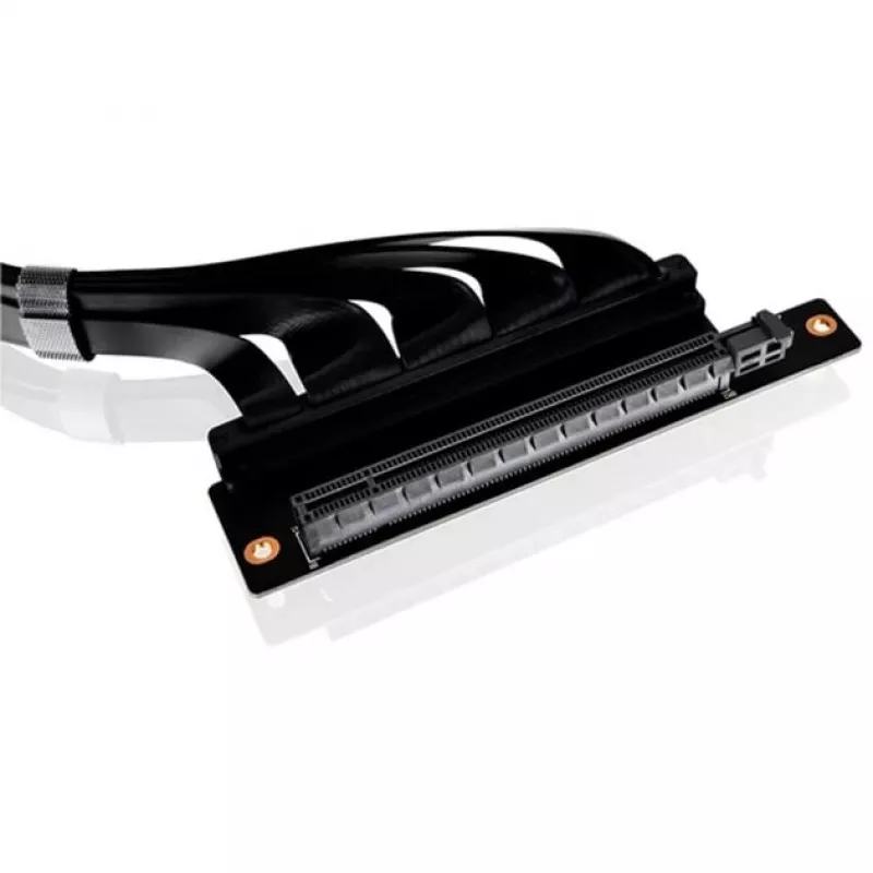 Thermaltake PCI-E 4.0 Dual 90 Degree Riser Cable, 40 cm, Black