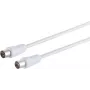 Coaxial Cable S/CONN 80028-128 10 m IEC White