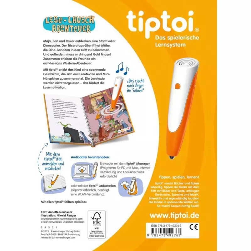 tiptoi read-and-listen adventure: Dinosaur City, Learning Book