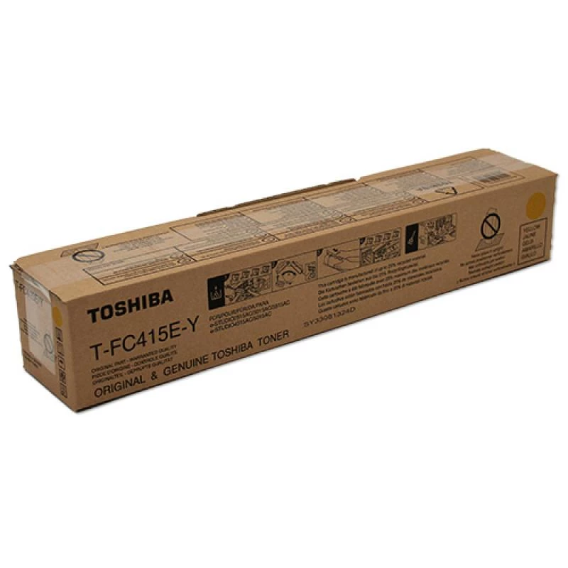 Toshiba 6AJ00000182/T-FC415EY Toner Yellow. 33.6K Pages for Toshiba E-
