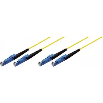 Tecline 39980002 Fibre Optic Cable 2 m 2x E-2000 OS2 Yellow (39980002)