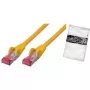 Networking Cable ShiverPeaks BS75711-AY 1m Cat6a S/FTP Yellow