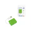 USB Hub LOGILINK UA0138 — 4‑port USB 2.0 hub, green, up to 480 Mbit/s
