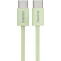 Hama Fabric USB cable USB 2.0 1 m USB C Green