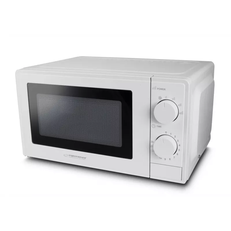 Solo microwave oven ESPERANZA ESTOFADO — 700 W, 20 L, 5 power levels, 24.5 cm turntable, white