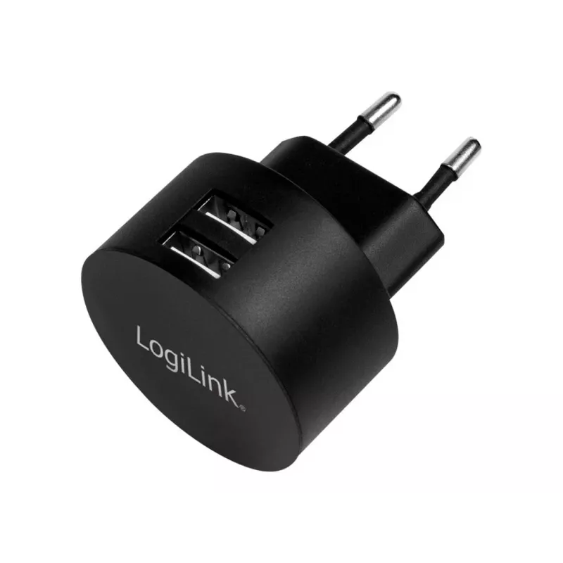 USB socket adapter LogiLink PA0218 2x USB-port for Fast Charging 10.5W