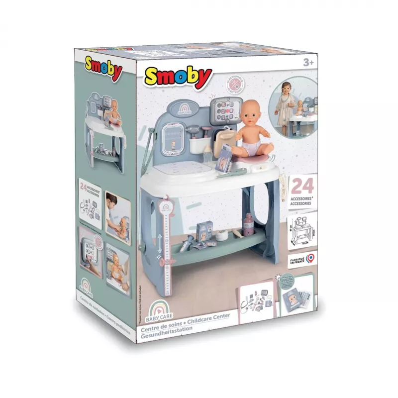 Baby Care Center SMOBY Model 2024 240305 with accessories and interactive features