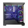 PC Case MODECOM Volcano Stellar 5F ATX Midi Tower, tempered glass, 5 preinstalled fans, USB‑C, supports microATX/ATX, max GPU 420mm, CPU cooler height 175mm