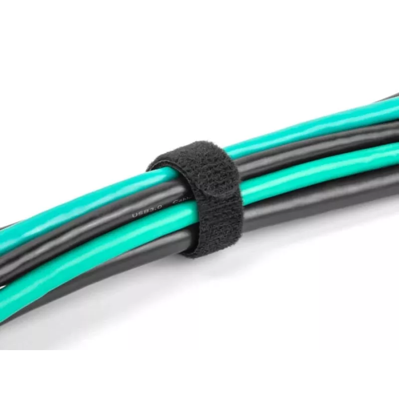 Hook & loop cable tie DeLOCK 19010 150x12mm black 10 pieces