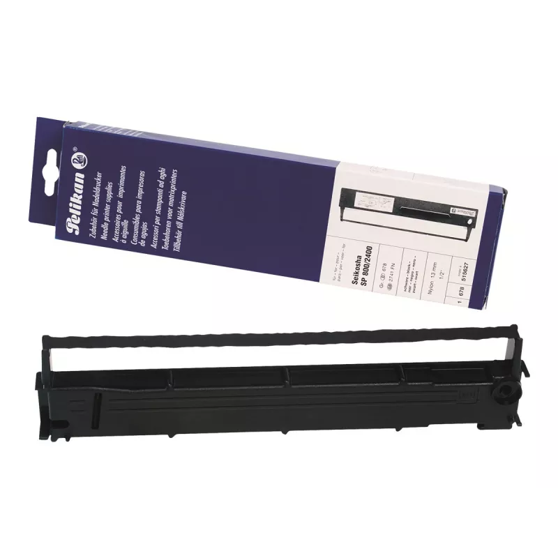 Pelikan Black - 13 mm x 14 m - Ribbon - for SEIKOSHA SL-80, SP-1000, 1200, 1600, 180, 1900, 2000, 2400, 800