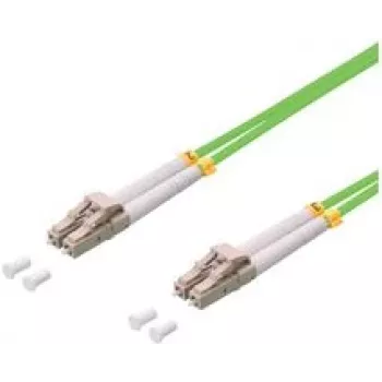 Logilink - Patch-Cable - LC/UPC Multi-Mode (M) to LC/UPC Multi-Mode (M) - 2 m - Fibre Optic - 50/125 micrometre - OM5 - Halogen-Free - Light Green (FP5LC02)