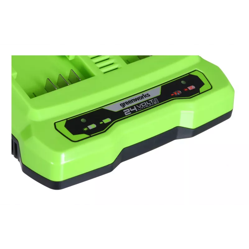 Battery charger GreenWorks G24X2UC2 dual‑slot 24V Li‑Ion, 4A, 2-cell, fast charge