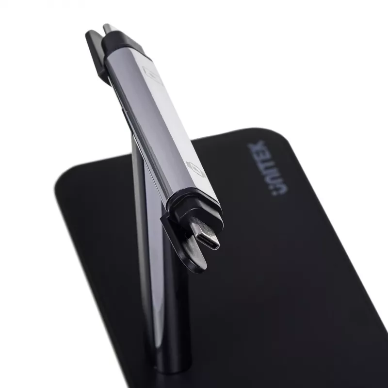 Freestanding Charging Station UNITEK P1212A 15W Wireless ABS Black Silver