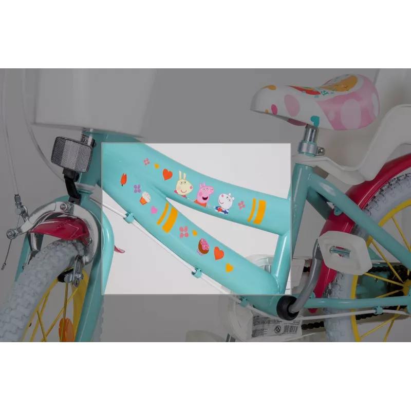 Children's bicycle Toimsa TOI1698 16-inch with Peppa Pig graphics, suitable for ages 3–6
