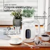 Electric kettle Adler AD 1305WG — 1.7 L, 2200 W, glass/plastic, white/gold/transparent