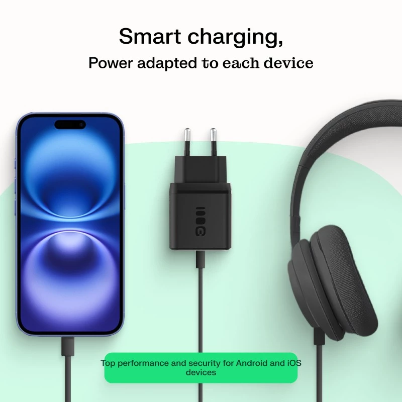 Charger Green Cell PowerSource Duo30 – 1× USB-A, 1× USB-C, 3A