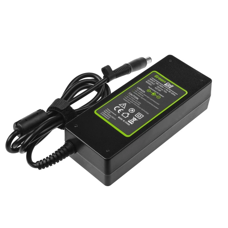 Power adapter Green Cell AD15P 90W for HP laptops, 19V 4.74A, AC-to-DC, indoor, 1.2m cable, black