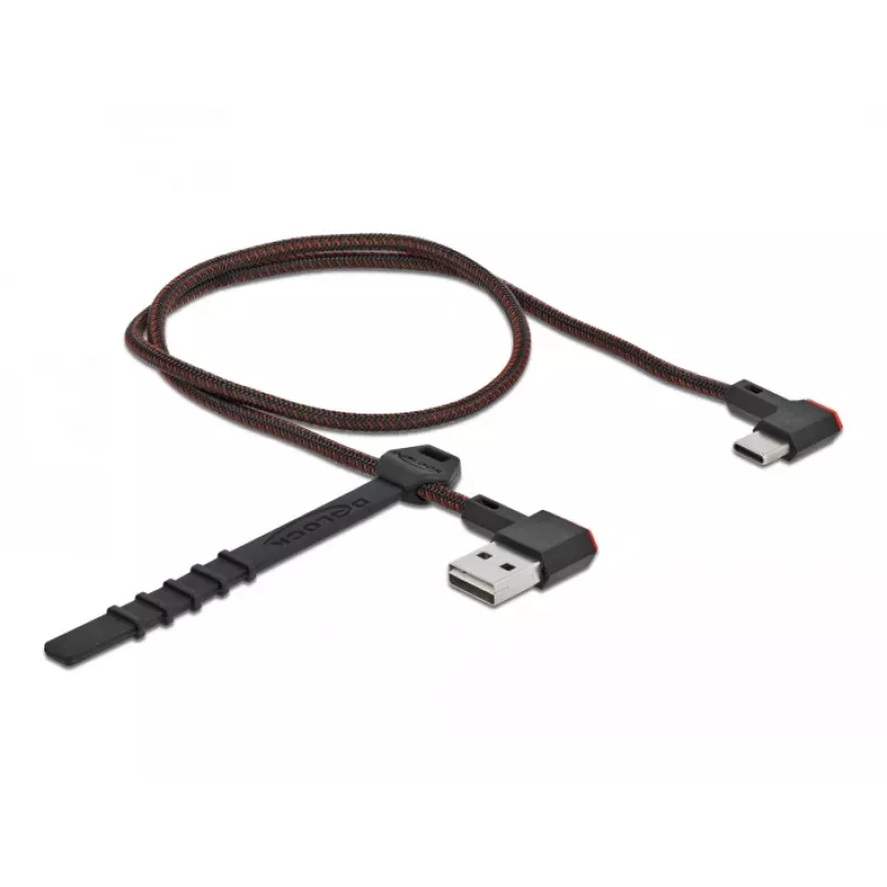 USB Cable DeLOCK EASY-USB 2.0 Type-A Male to Type-C Male 0.5m Black