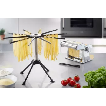 Pasta dryer GEFU Diverso G-28371 — stainless steel, 4 tiers, folding, 420×302 mm