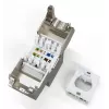 Digitus CAT 6A compact keystone module shielded tool-free mounting connection 24 pcs