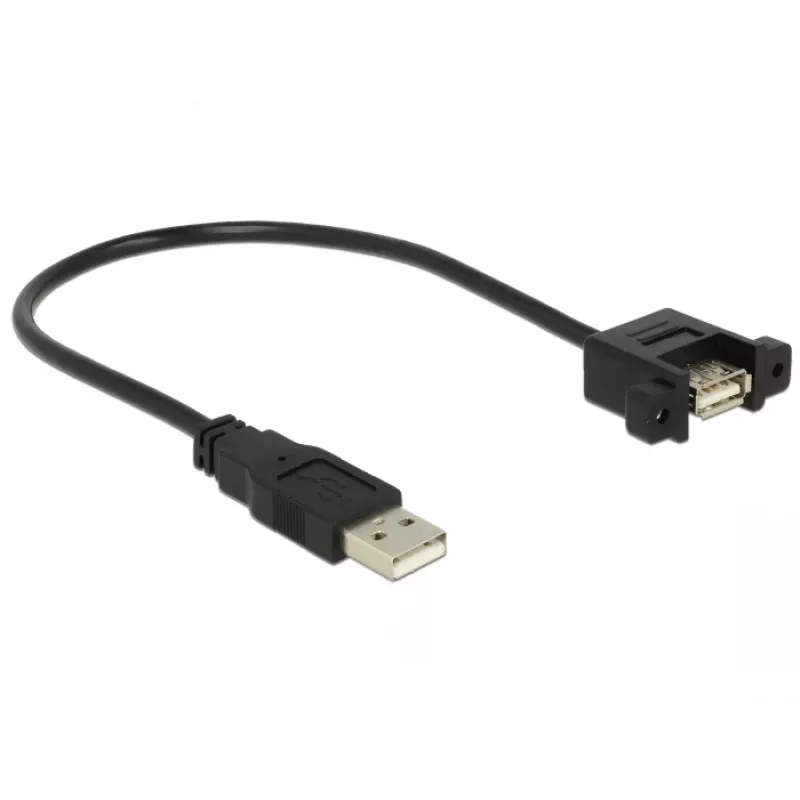 USB cable DeLOCK 85462 USB 2.0 0.25 m Black
