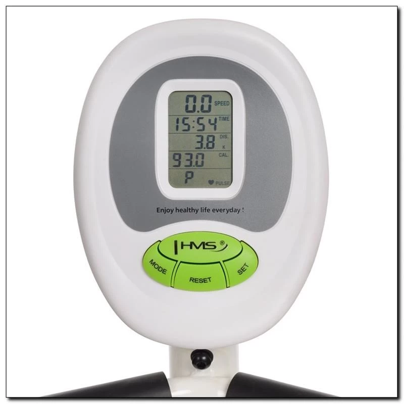 Horizontal magnetic bicycle white and green HMS R9259
