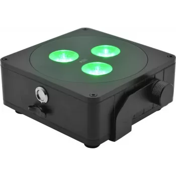 Battery-powered flat light EUROLITE AKKU IP 3 sw 41700020 RGB for mobile and outdoor use