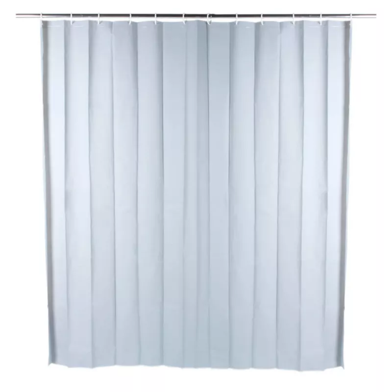 Shower curtain Beldray LA028268LGRYUFFEU7 Antibac Gray – antibacterial bathroom curtain, standard size