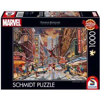 Thomas Kinkade Studios: Marvel - Deadpool, Snow Day, Puzzle 1000 Pieces