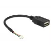 USB Cable DeLOCK 84834 USB 2.0 0.15 m Black