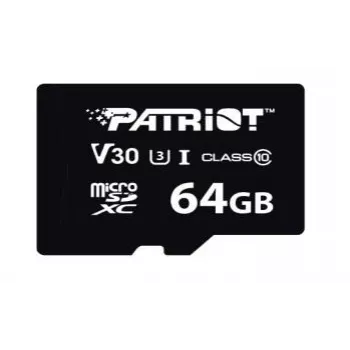 MicroSDXC memory card PATRIOT VX Series 64 GB UHS-I U3 V30 Class 10 90/80 MB/s waterproof with write-protect