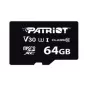 MicroSDXC memory card PATRIOT VX Series 64 GB UHS-I U3 V30 Class 10 90/80 MB/s waterproof with write-protect