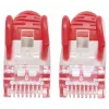 Intellinet Network Patch Cable, Cat6, 0.5m, Red, Copper, S/FTP, LSOH / LSZH, PVC, RJ45, Gold Plated Contacts, Snagless, Booted, Lifetime Warranty