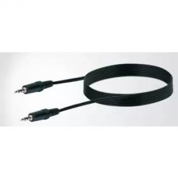 Audio cable SCHWAIGER 3.5 mm male–male, 3 m, black
