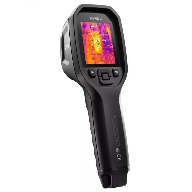 FLIR TG165-X MSX Thermal Camera -25 Up to +300 °C 80 x 60 Pixel 8.7 Hz MSX®, Integrated LED Light, Digital Camera