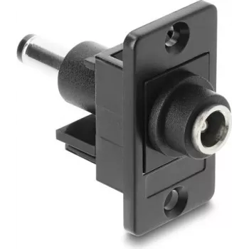 Panel-mount DC jack adapter DELOCK 5.5x2.1mm to 5.5x2.5mm, model 91119
