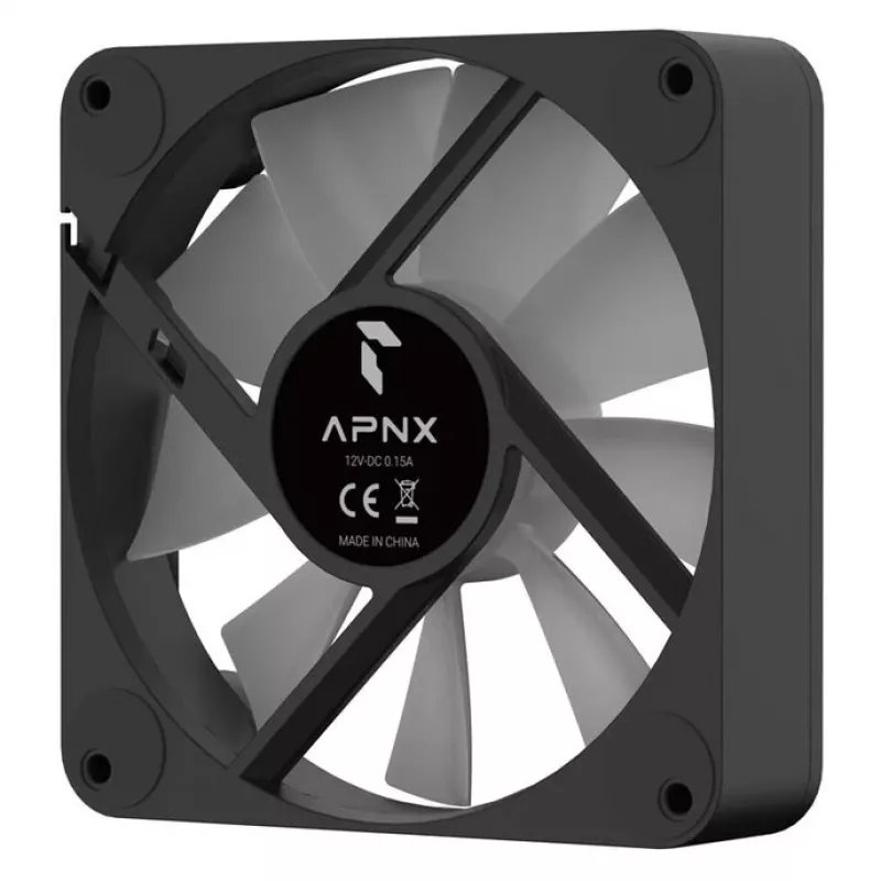Cooling fan APNX FP1-Q 120 PWM ARGB-BK 120mm PWM ARGB black