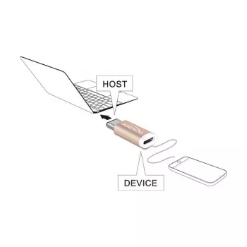 Cable gender changer DeLOCK 65677 USB 2.0-C to Micro-B