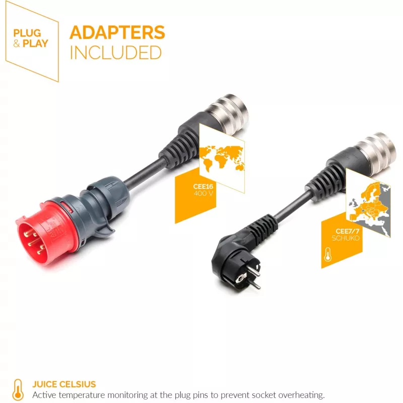 Juice Technology JUICE BOOSTER 3 air Country EU Basic Set (Anthracite/black, 1,4 - 11 kW, 3,1 Meter Cable)