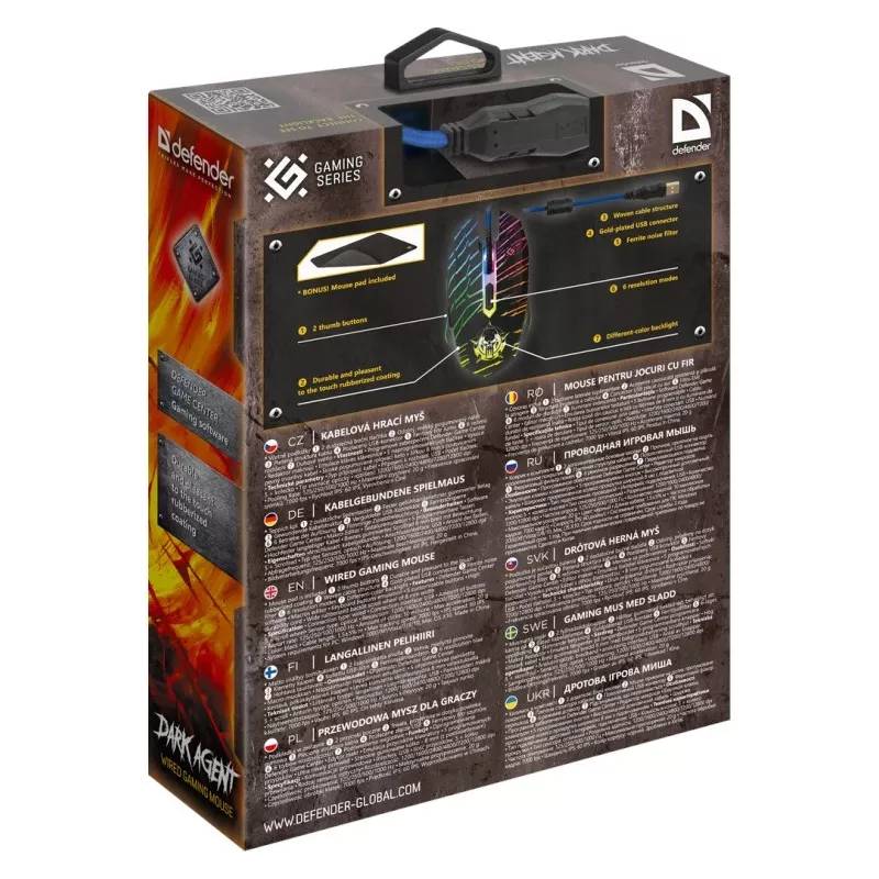 Mouse Defender DARK AGENT GM-590L USB Type-A