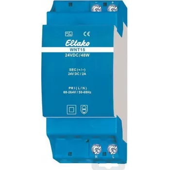 Eltako WNT15-24VDC/48W Digital Weekly Time Switch, 24V DC 48W