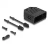 Cable boot DELOCK D-Sub housing for 9‑pin male/female, plastic with strain relief, 33.3×33.8×14.8 mm, black