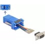 DeLOCK D-Sub 9 pin female to RJ12 female Assembly Kit blue