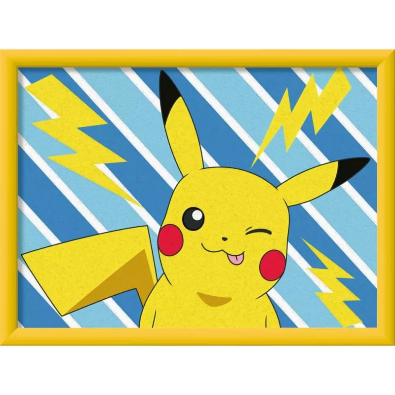 Painting kit Ravensburger CreArt — Cheeky Pikachu (model 25557) paint-by-number set