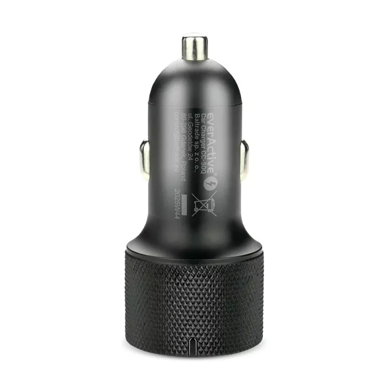 Car charger everActive CC-50Q QC3.0 75W with Quick Charge 3.0 support and USB ports