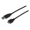 ASSMANN SuperSpeed USB 3.0 Cable, USB A Plug Micro USB B-Plug, Cu AWG 28, 2x Shielded, dl. 1.0m (AK-300116-010-S)
