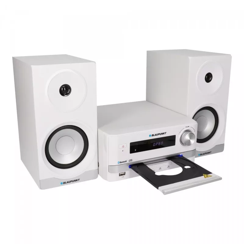 Home audio micro system BLAUPUNKT MS16BT 15 W, CD/USB/MP3, Bluetooth, FM RDS, White