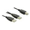 USB Cable DeLOCK USB-B/USB-A Cable 1 m Black