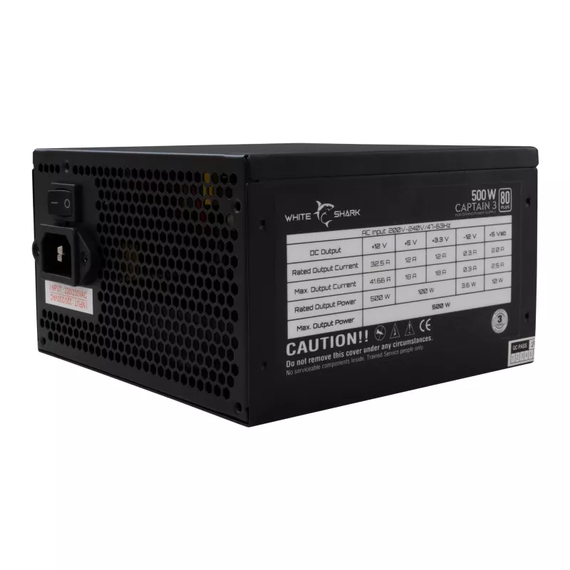Power Supply Unit White Shark GPSU-W500F Captain 3 500W